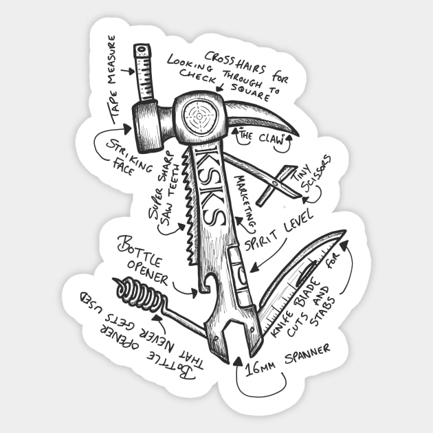 Impossible Tool Sticker by KSKS